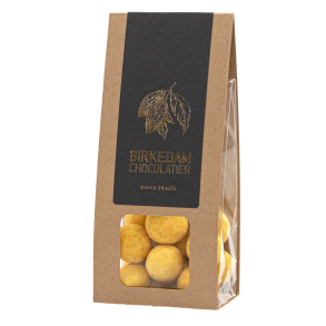 Birkedam drag�e, Lakridskugle/hvid chokolade/ passionsfrugtpulver