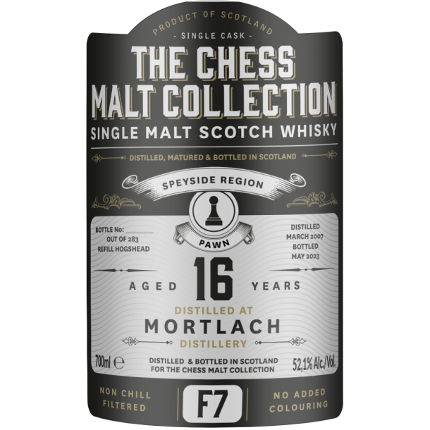 The Chess Malt Collection Nr 18- F7 Mortlach 16 r 52,1%