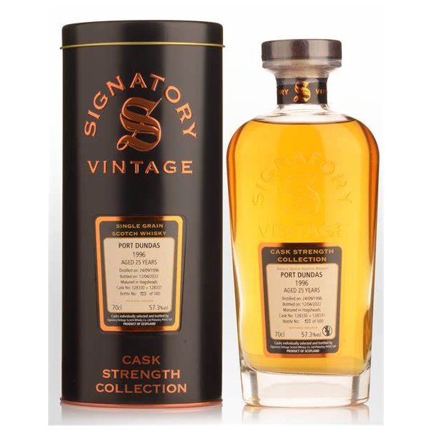 Signatory Vintage - Port Dundas 1996 25 Years old Single Grain , 57,3%